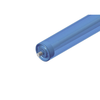 Plastic conveyor roller, roller Ø 50 mm, axle Ø 10 mm, length 600 mm.