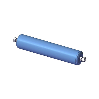 Plastic conveyor roller, roller Ø 63 mm, threaded axle M 12 x 20, length 200 mm.