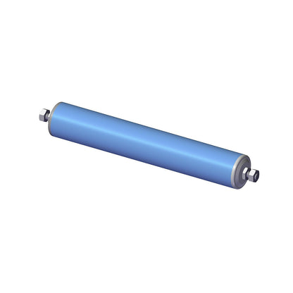 Plastic conveyor roller, roller Ø 50 mm, threaded axle M 10 x 20, length 600 mm.