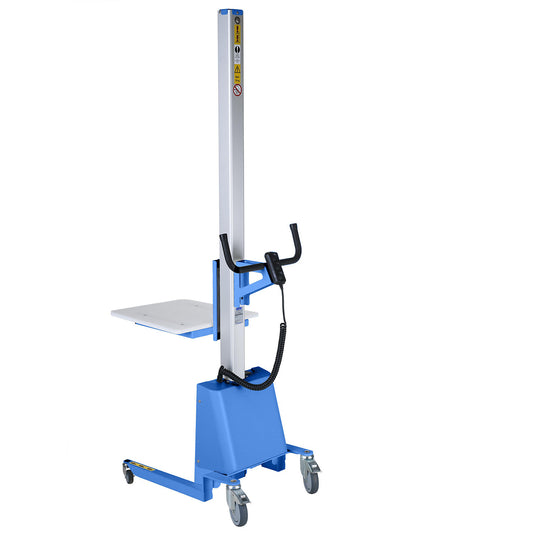 QCS 75 mini-lifter, steel/aluminium construction, max. load 75 kg, protection type IP41.