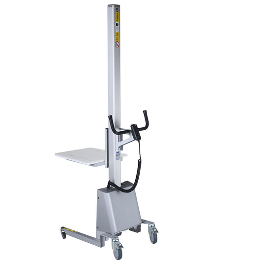 QCS 75 mini-lifter, aluminium/stainless steel construction, max. load 75 kg, protection type IP54.