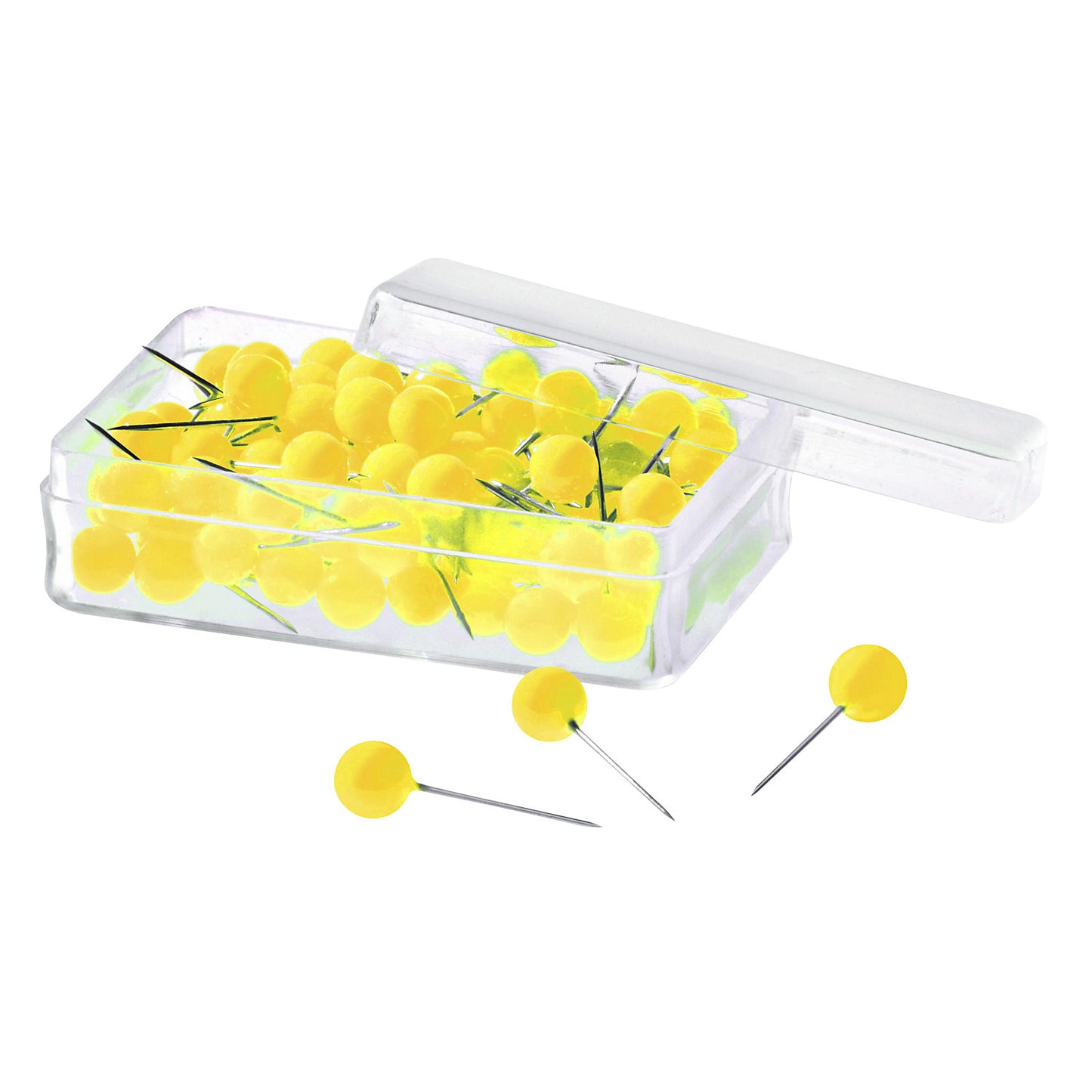 Push pins, pack of 800, yellow.