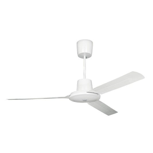 EVOLUTION ceiling fan, rotor blade Ø 1420 mm, painted white.