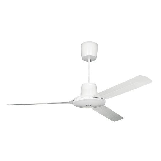 EVOLUTION ceiling fan, rotor blade Ø 1600 mm, painted white.