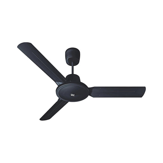 EVOLUTION ceiling fan, rotor blade Ø 1420 mm, painted black.