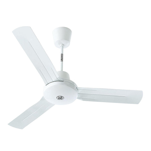 I plus ceiling fan, rotor blade Ø 1220 mm, painted light grey.