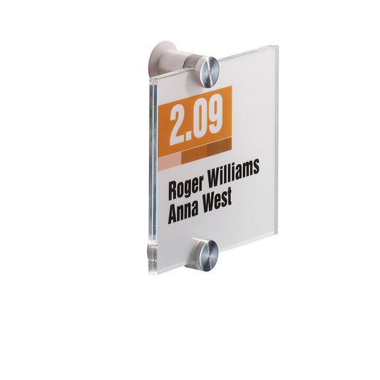 CRYSTAL SIGN door sign, made of acrylic glass panels, pack of 5, HxW 105 x 105 mm.