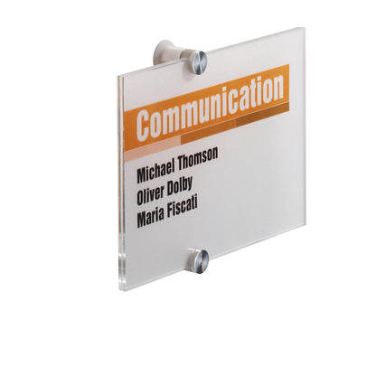 CRYSTAL SIGN door sign, made of acrylic glass panels, pack of 5, HxW 148 x 210 mm.