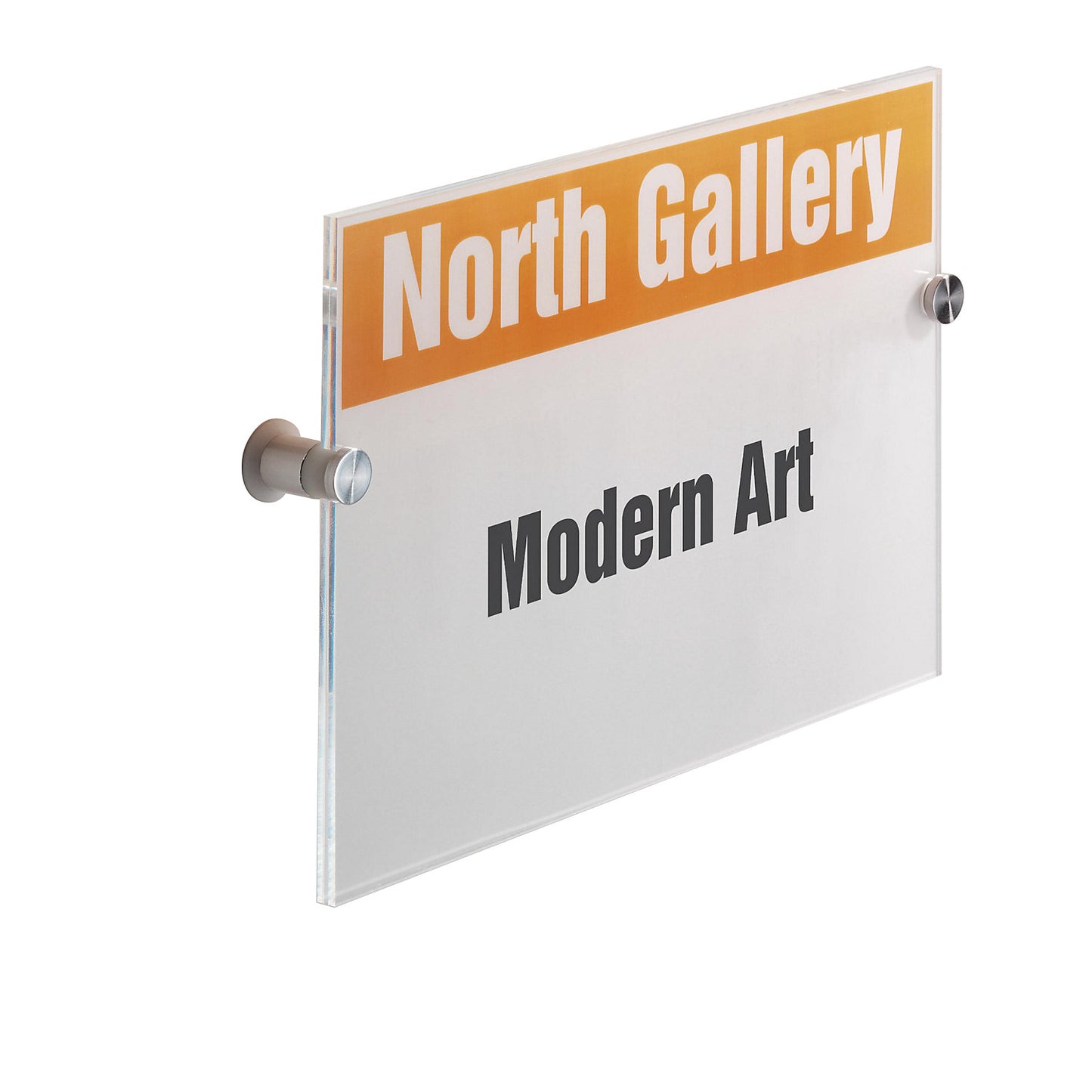 CRYSTAL SIGN door sign, made of acrylic glass panels, for A4, pack of 3, HxW 297 x 210 mm.