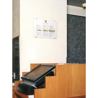 CRYSTAL SIGN door sign, made of acrylic glass panels, for A3, HxW 420 x 297 mm.