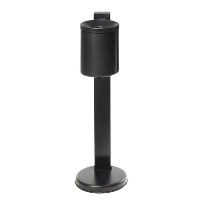 Safety pedestal ashtrays, 5.5 l, Ø 180, graphite, sheet steel.