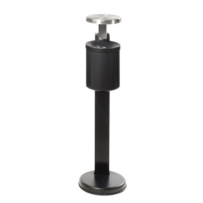 Safety pedestal ashtray with hood, capacity 6 l, graphite.