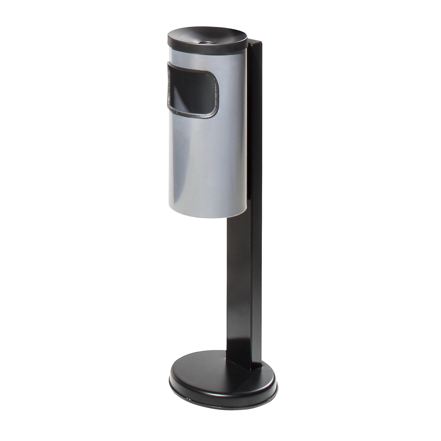 Pedestal combination ashtray, HxØ 820 x 180 mm, silver.