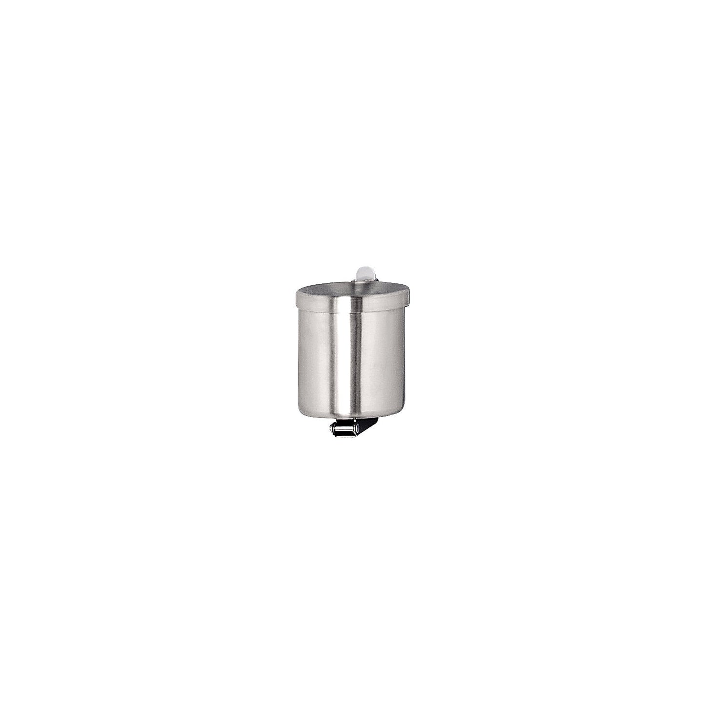 Wall ashtray, flame-extinguishing, 0.6 l, stainless steel, height 100 mm.