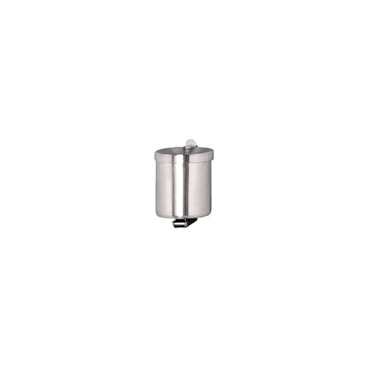 Wall ashtray, flame-extinguishing, 0.6 l, stainless steel, height 100 mm.