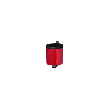 Wall ashtray, flame-extinguishing, 0.6 l, steel, red.