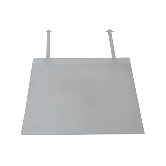 Document sleeve, with suspension tab, for A4, landscape format, long side open, pack of 50.