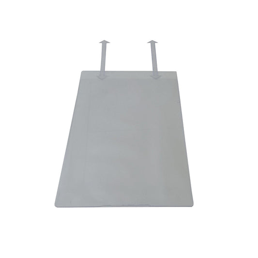 Document sleeve, with suspension tab, for A4, portrait format, short side open, pack of 50.