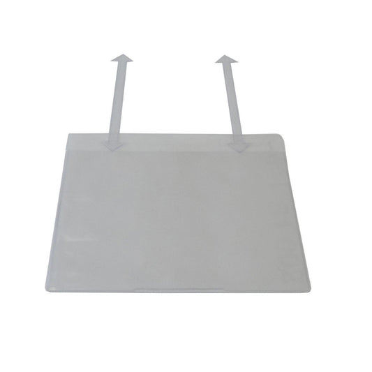 Document sleeve, with suspension tab, for A5, landscape format, long side open, pack of 50.