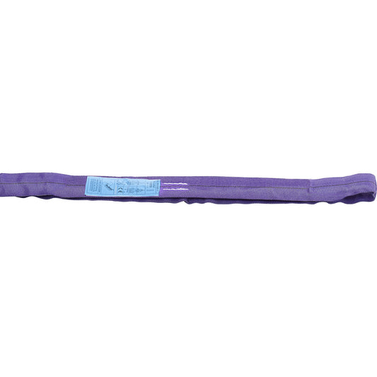 Round sling, max. load single direct 1000 kg, pack of 2, violet, extended length 1500 mm.