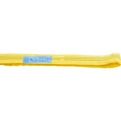 Round sling, max. load single direct 3000 kg, pack of 2, yellow, extended length 5000 mm.