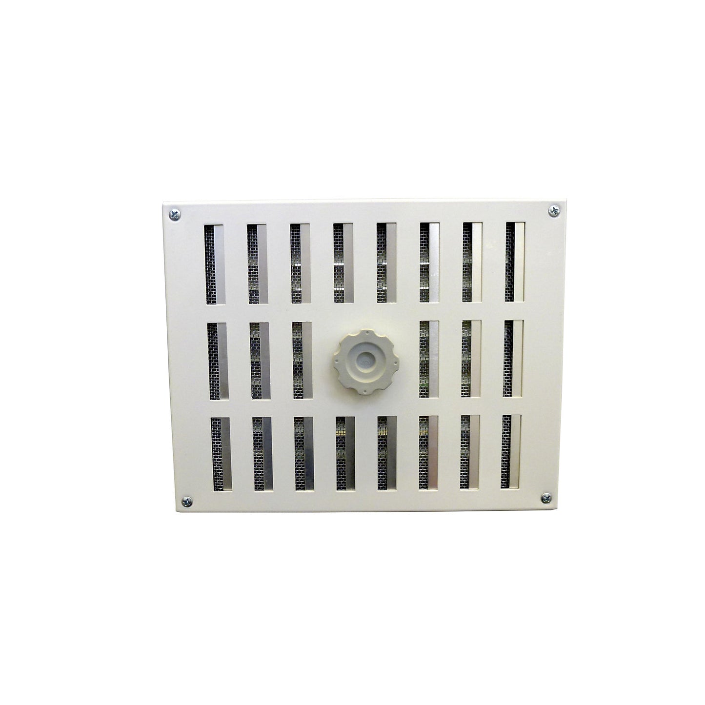 Sliding vent, in door with grille, HxW 200 x 245 mm.