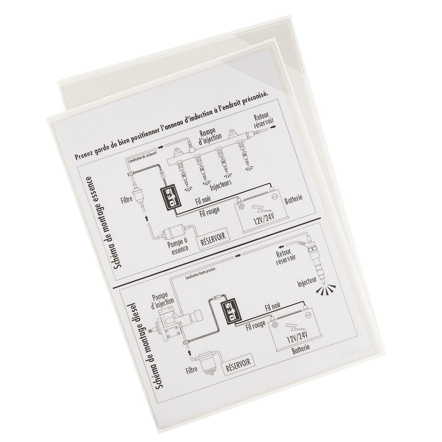 Transparent sleeve, self adhesive, A5 format, with corner clamps, pack of 5.