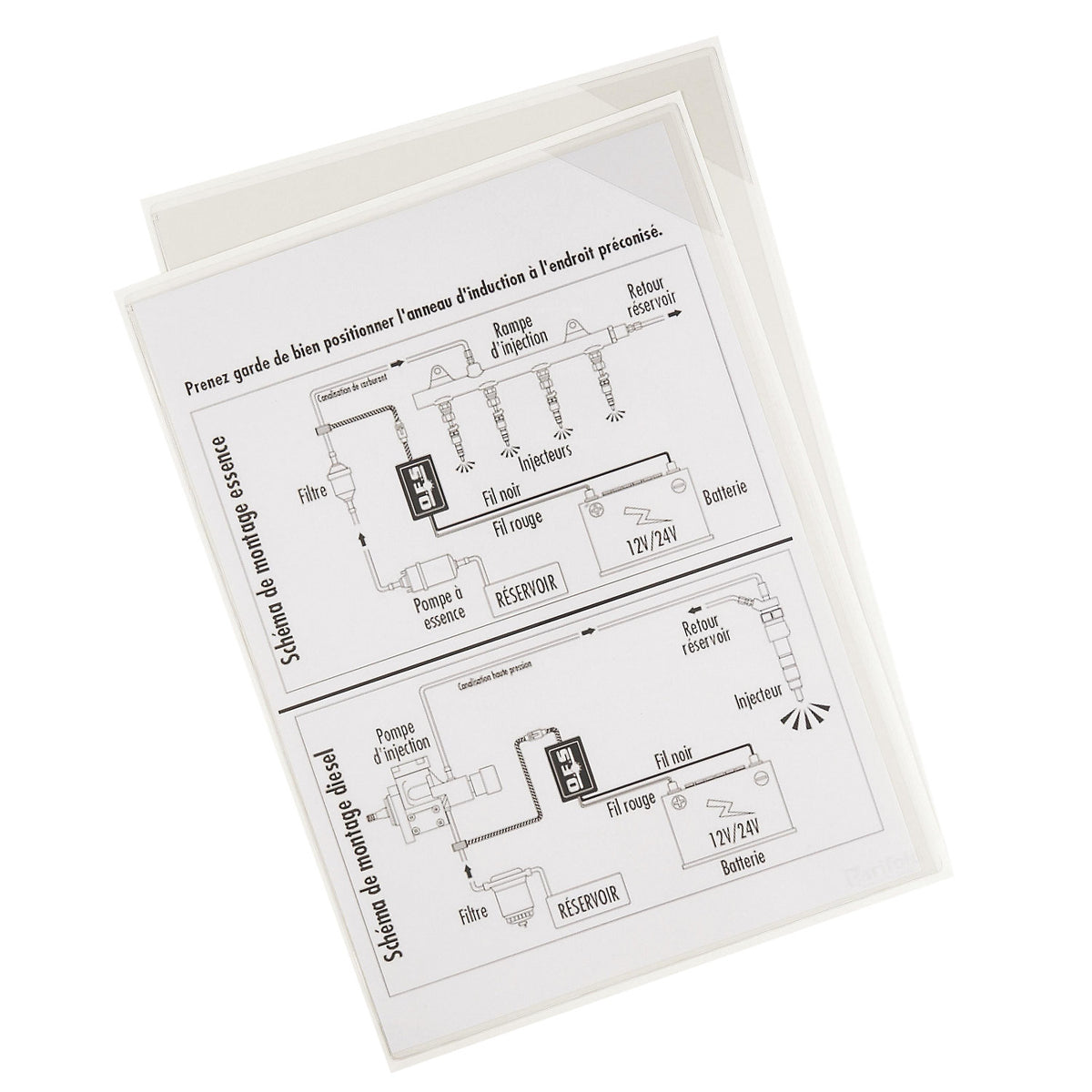 Transparent sleeve, self adhesive, A4 format, with corner clamps, pack of 5.