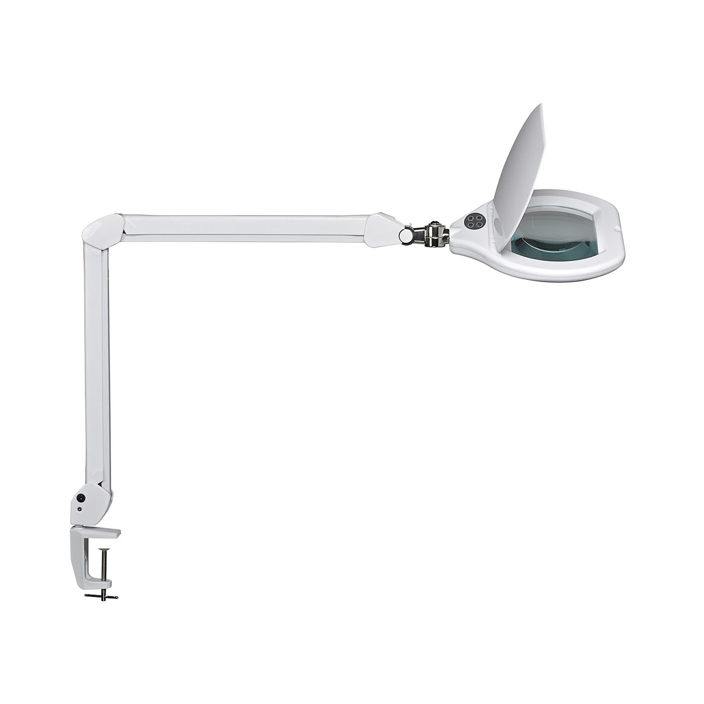 CRYSTAL LED magnifying lamp, 20000 h service life, dimmable.