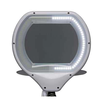 CRYSTAL LED magnifying lamp, 20000 h service life, dimmable.