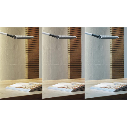 OPTIMUS COLOUR VARIO LED desk lamp, with base, dimmable, charcoal.