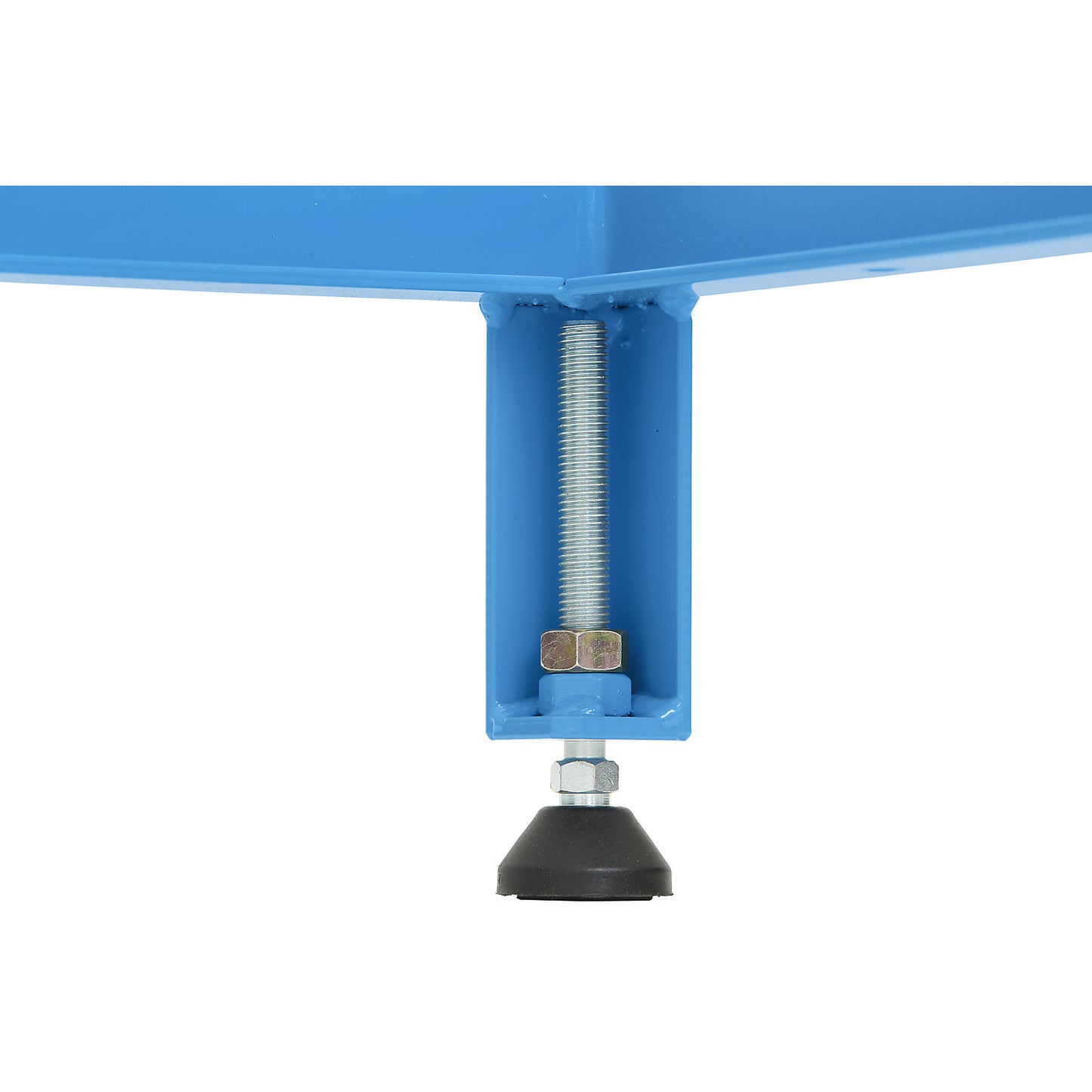 Working platform, height adjustable from 165 - 230 mm, with ribbed rubber plate, platform LxW 1210 x 610 mm, hot dip galvanised.