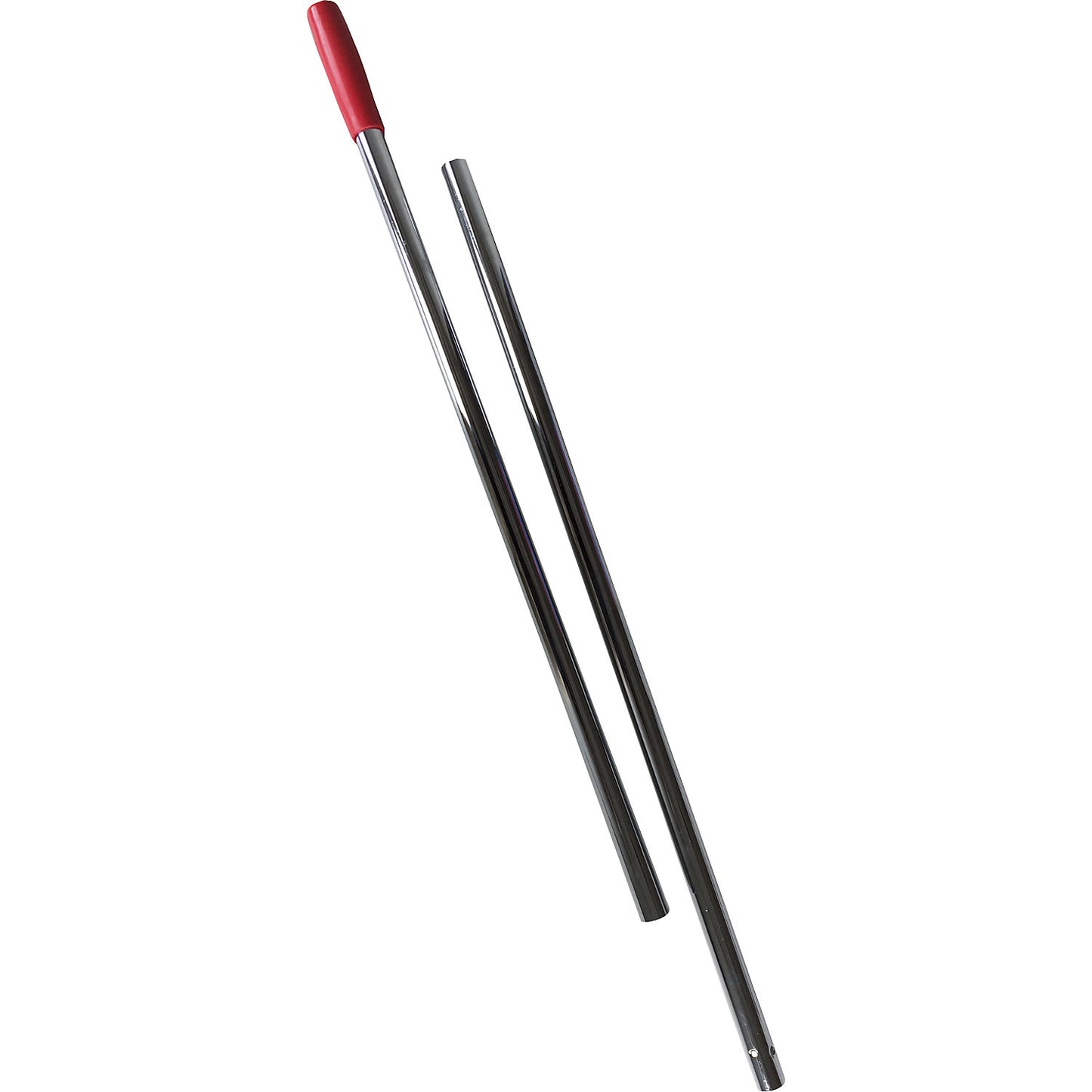 Chrome plated handle, 2-piece, silver.