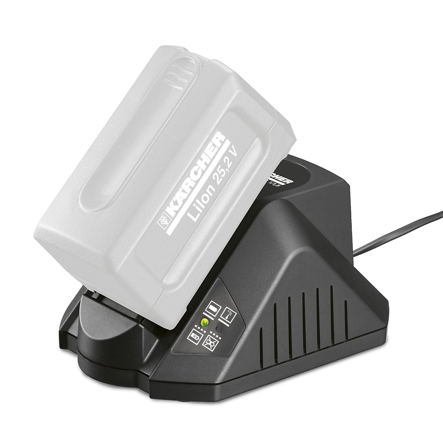 Universal rapid charger, with 1 slot panel, charging time 1 h.