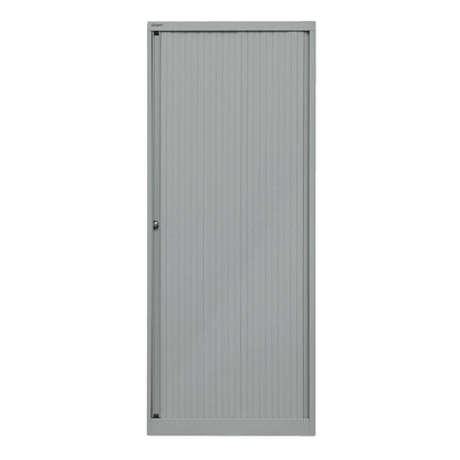 EURO roller shutter cupboard, width 800 mm, 4 shelves, silver.