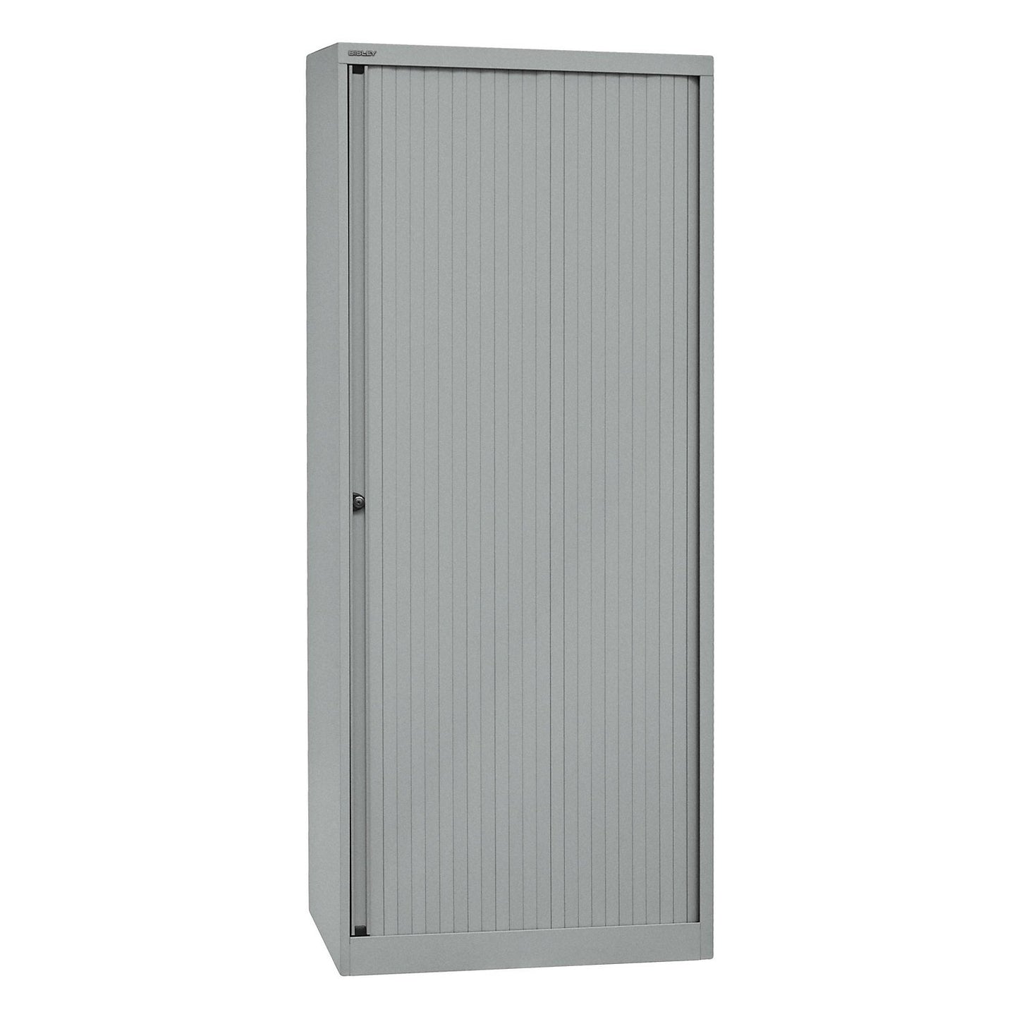 EURO roller shutter cupboard, width 800 mm, 4 shelves, silver.