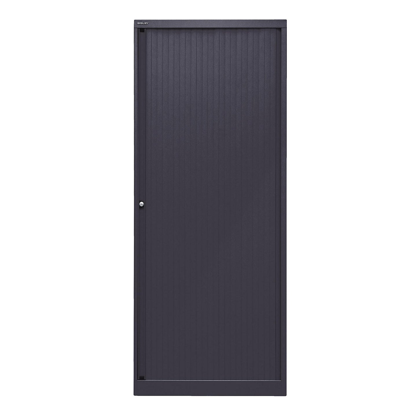 EURO roller shutter cupboard, width 800 mm, 4 shelves, black.