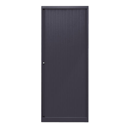 EURO roller shutter cupboard, width 800 mm, 4 shelves, black.