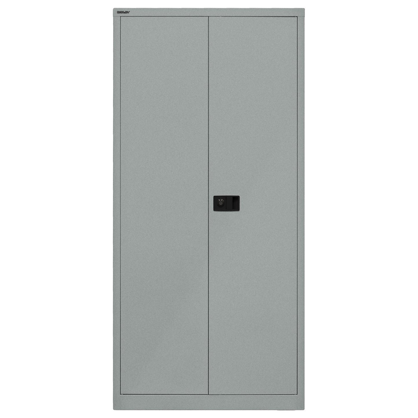 UNIVERSAL double door cupboard, HxWxD 1950 x 914 x 400 mm, with wardrobe insert, silver.