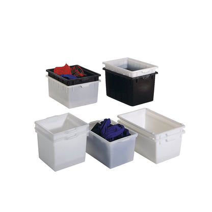 Stacking container made of polyethylene, conical design, capacity 60 l, natural.