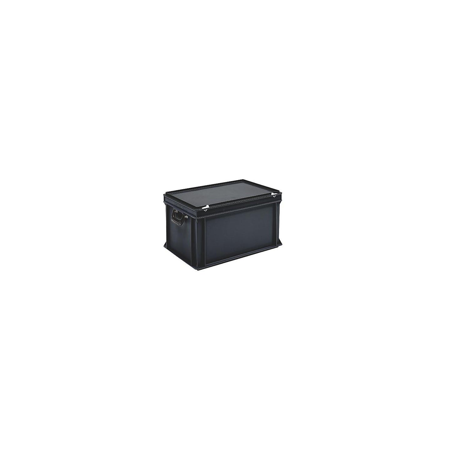 ESD plastic case, capacity 60 l, external dimensions LxWxH 600 x 400 x 340 mm, 1+ items.