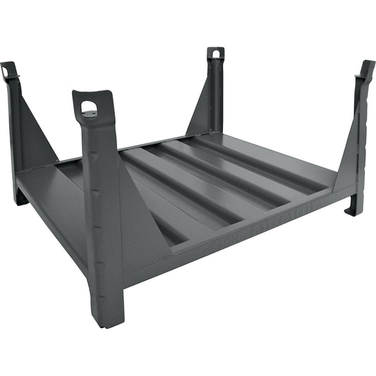 Long goods frame with 4 corner posts, LxW 1200 x 1000 mm, grey RAL 7005.