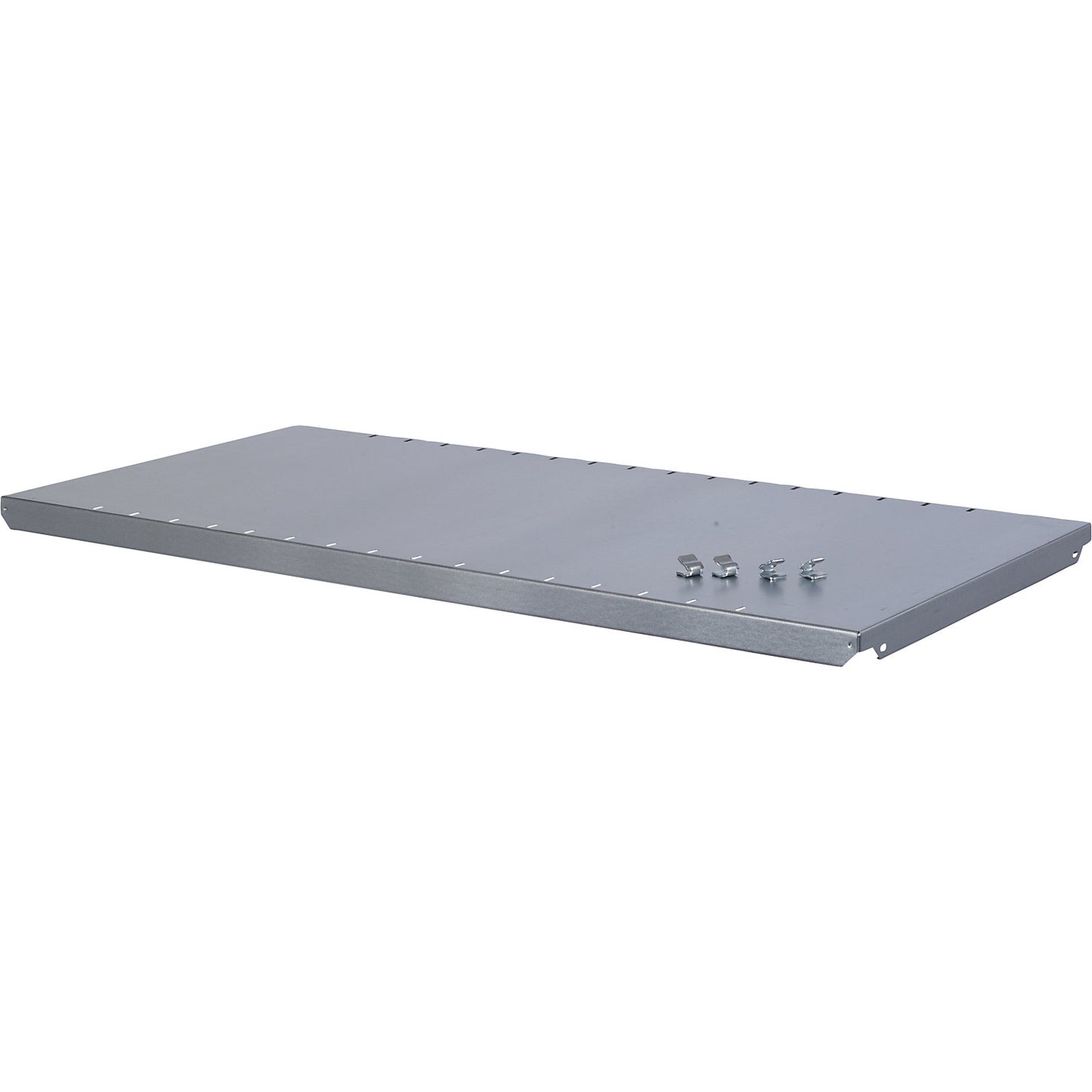 Shelf for shelving with coloured containers, zinc-plated, width x depth 1000x500 mm.
