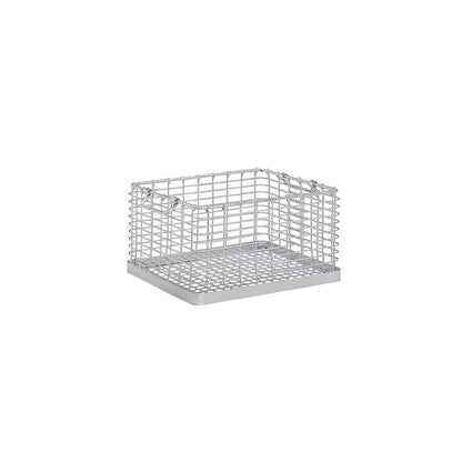 Stacking basket for heavy items, large mesh size, external dims. LxWxH 815 x 565 x 525 mm.