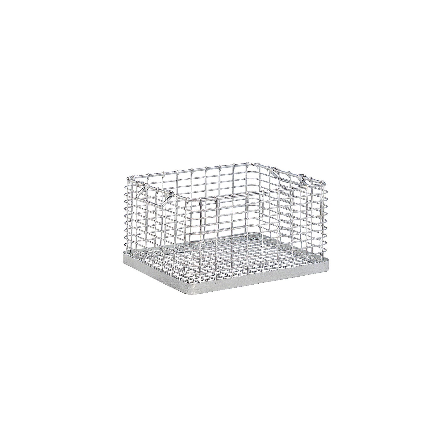 Stacking basket for heavy items, large mesh size, external dims. LxWxH 615 x 455 x 400 mm.