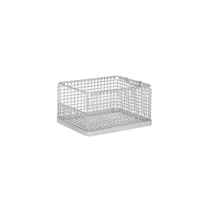 Stacking basket for heavy items, with access opening, external dims. LxWxH 465 x 365 x 240 mm.
