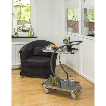 C-LINE shopping and table trolley, with 2 shelves, shelf heights 160, 830 mm.