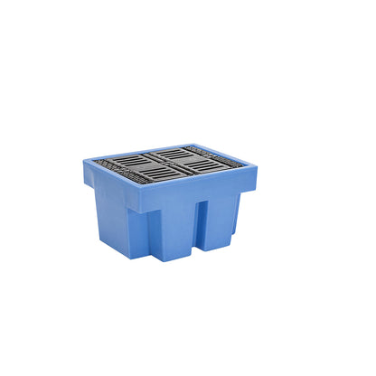 PE sump tray with PE grate, 1 x 200 litre drum, capacity 225 l.