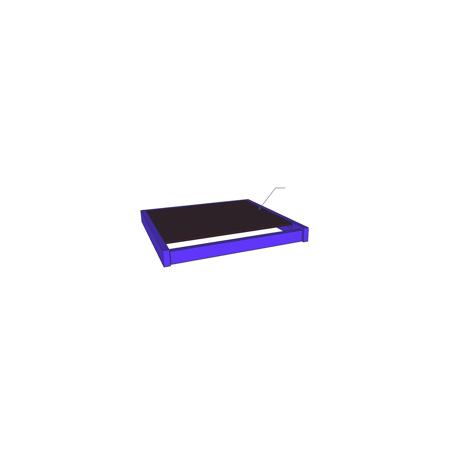 Floor for outdoor installations, with phenolic plywood panels, extra cost, building size LxW 1050 x 1050 mm.