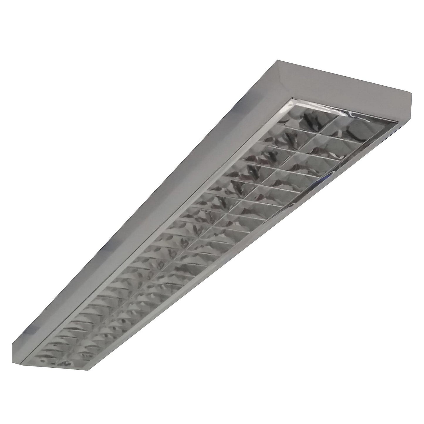 Mirror grid light, 2 x 58 W, length 1600 mm.